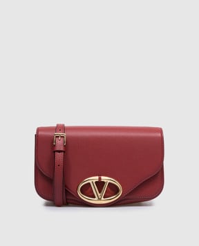 Valentino Червона шкіряна сумка-месенджер з логотипом VLogo 5W2B0N90MIM