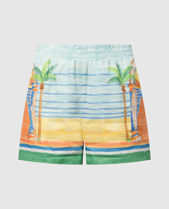 Day of Victory linen shorts
