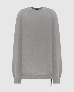 Ann Demeulemeester Серый меланжевый свитшот Sunset Bleeding B0012584FA186