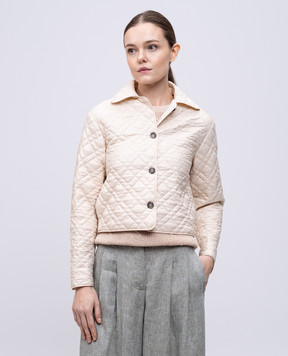 Peserico Бежева стьобана куртка S23021N6957