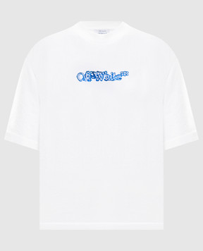 Off-White Біла футболка з принтом Cloudy Arrow 2AA124F25JER004