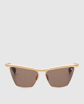 Balmain Золотые очки Victoire BPS169C60
