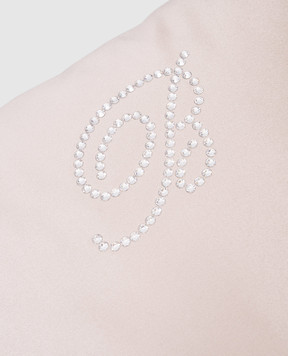 Blumarine Серая декоративная подушка Cera с кристаллами Swarovski H0100180088
