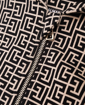 Balmain Дитяча чорна спортивна куртка PB Labyrinth BX4520Z2411
