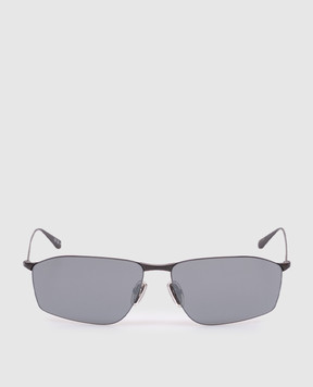 Balenciaga Серые солнцезащитные очки Invisible с зеркальным эффектом 812825T0005