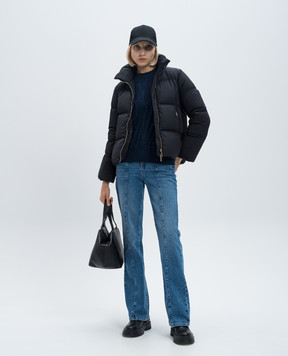 Twinset Сині джиинси кльош з ефектом потертості 242TP2563