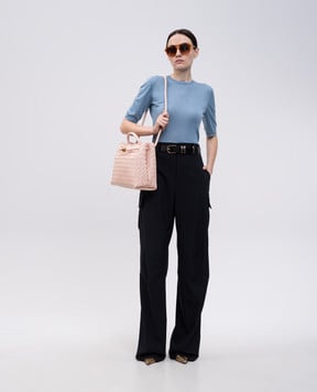 Bottega Veneta Синие брюки карго из шерсти 814214V4XP0