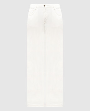 Ermanno Scervino Біли джинси з патчем логотипа D467P327HRY