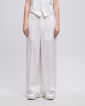 Ann Demeulemeester Белые брюки Elfi B0012749FA558