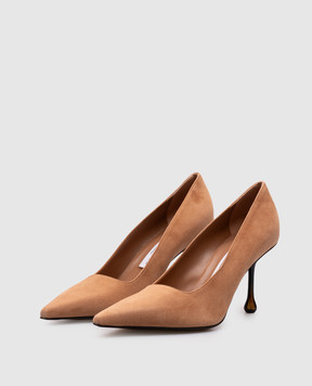Jimmy Choo Бежевые замшевые туфли Ixia IXIA80JRS