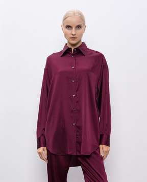 Tom Ford Бордова блуза із шовку CA3211FAX881