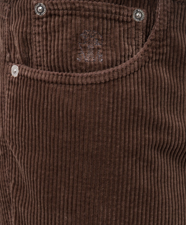 Brunello Cucinelli Коричневі вельветові штани M280UF1010 зображення 5