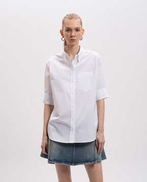 Alexander McQueen Біла сорочка з короткими рукавами 819066QAAAD