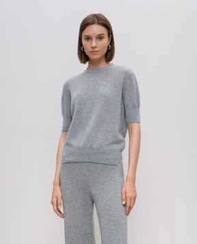 Ermanno Scervino Серый топ из кашемира D455L309PYU