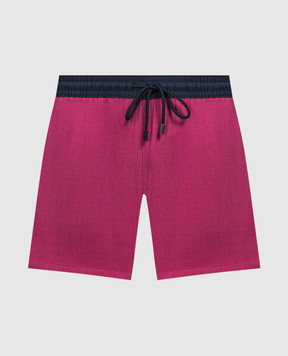 Vilebrequin Розовые шорты для плавания Super 120 из шерсти MGUU3L51