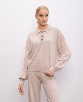 Allude Бежевий джемпер з вовни та кашеміру 25217743