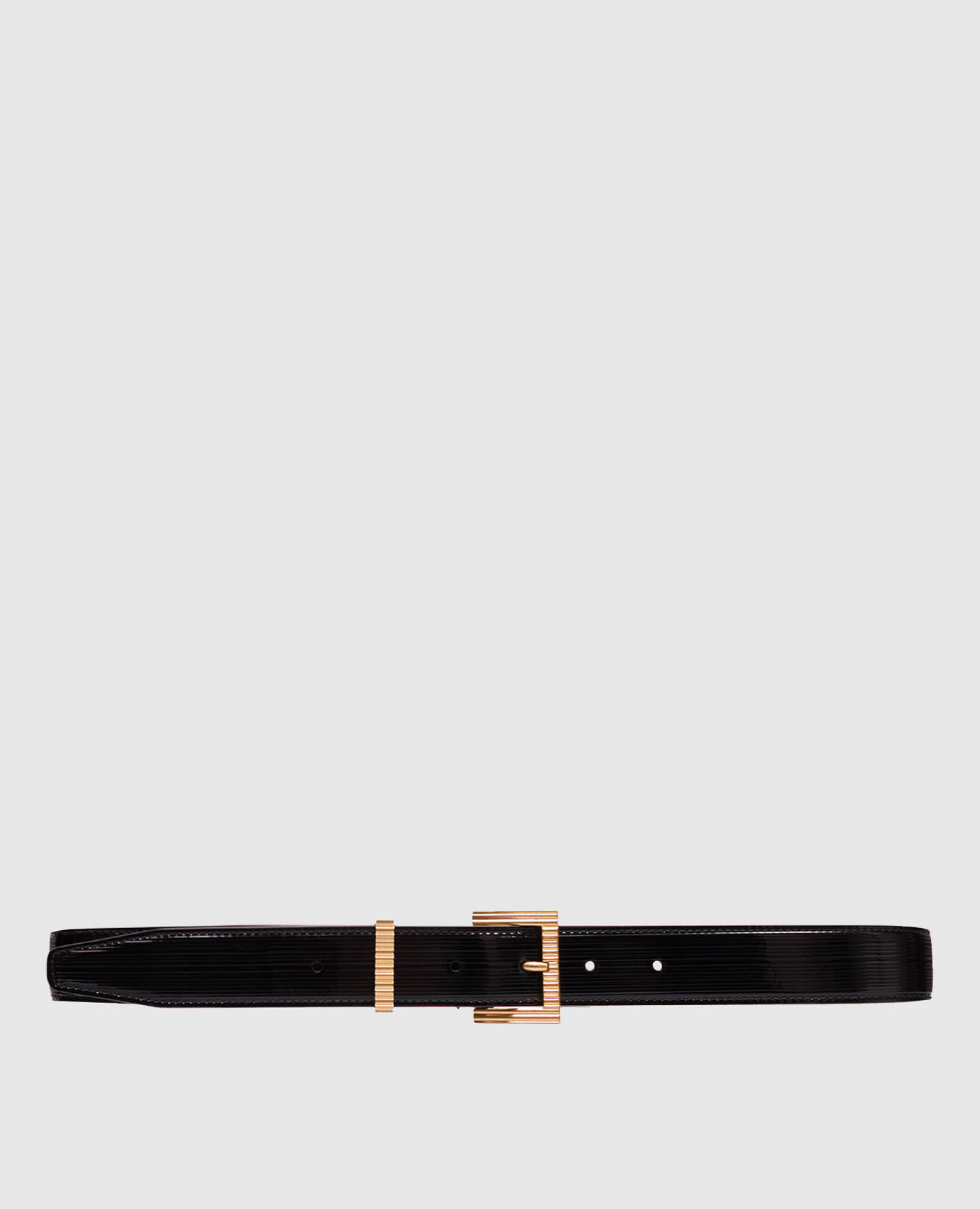 

Черный кожаный лакированный ремень, Ремни