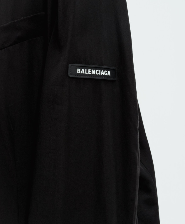 Balenciaga Черный пиджак с патчем логотипа 794436TFO02 изображение 5