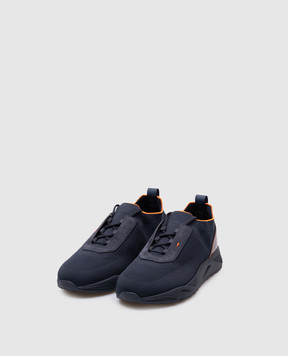Santoni Сині кросівки з логотипом MBIO21601NOTNHUO