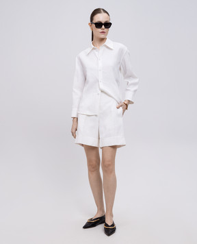 Jil Sander Белая рубашка из льна J02DL0205J60001