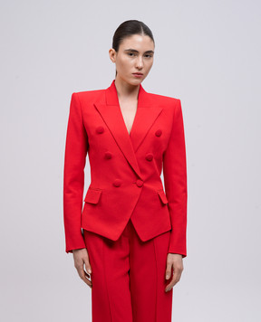 Balmain Красный двубортный жакет EF0SI505VB00