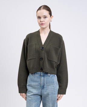 PROENZA SCHOULER Зелений кардиган Sofia з кашеміру та вовни R2537593KW154