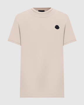Moncler Бежевая футболка K20918C0000889AYW