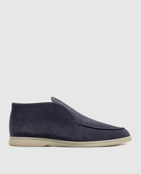 Loro Piana Синие замшевые дезерты FAG5324