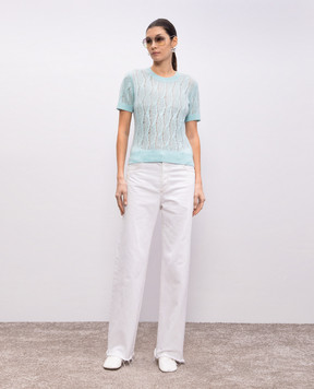 Allude Голубой топ из кашемира 25211204