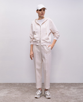Peserico Бежевая меланжевая спортивная куртка S12541J002379