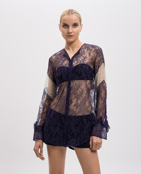 NINA RICCI Фіолетова блуза з мережива 17PCTO028PA0332