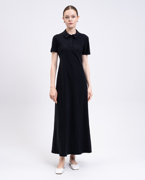 The Row Чорна сукня максі Valenit 9064W3848