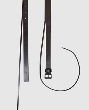 Ann Demeulemeester Чорний шкіряний пояс Fina B0012465LT128
