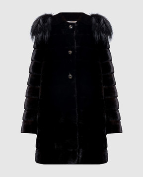 Prada Чорна шуба з хутра норки 166272