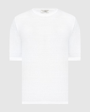 Cashmere&Whiskey Белая футболка из льна TS6452360706F