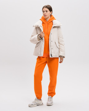 Mackage Оранжевые худи с фактурным логотипом KRYSTIANw