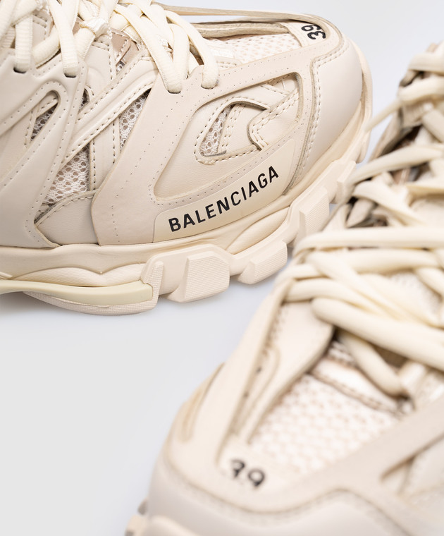 Balenciaga Бежевые кроссовки Track с логотипом 542436W2LA2 изображение 5