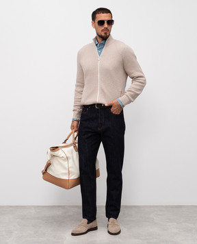 Brunello Cucinelli Синие джинсы с логотипом M233PO1090
