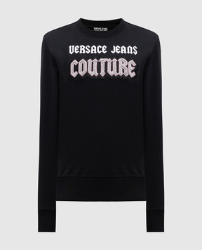Versace Jeans Couture Черный свитшот с логотипом 77HAIC02CF00C