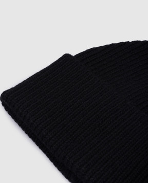 Cashmere&Whiskey Чорна шапка з кашеміру AU1891305341MI