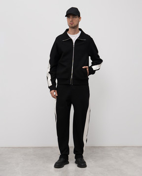 Givenchy Черная спортивная куртка с вышивкой логотипа BMJ0NY319T