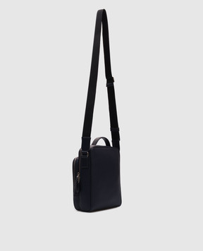 Bally Синяя кожаная сумка Mythos с логотипом MAC03ZEC001
