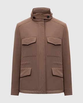 Loro Piana Куртка цвета хаки Traveller FAP9765