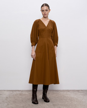 Max Mara Коричневое платье PEDAGGI PEDAGGI