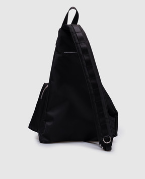 Maison Margiela MM6 Чорна сумка-слінг з логотипом SB5WG0019P6416w