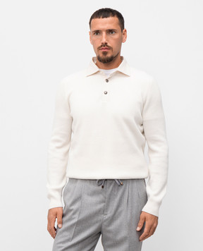 Brunello Cucinelli Бежевий светр з кашеміру M22203905
