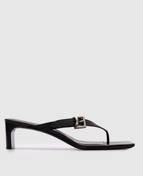 Balenciaga Чорні шкіряні мюлі Bel Air 827908WB2X1