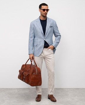 Brunello Cucinelli Синій джемпер M2900100