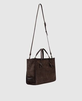 Gianni Chiarini Коричнева замшева сумка-тоут MARCELLA BS9762CMPL