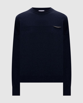 Brunello Cucinelli Синій джемпер з кашеміру M12212600P